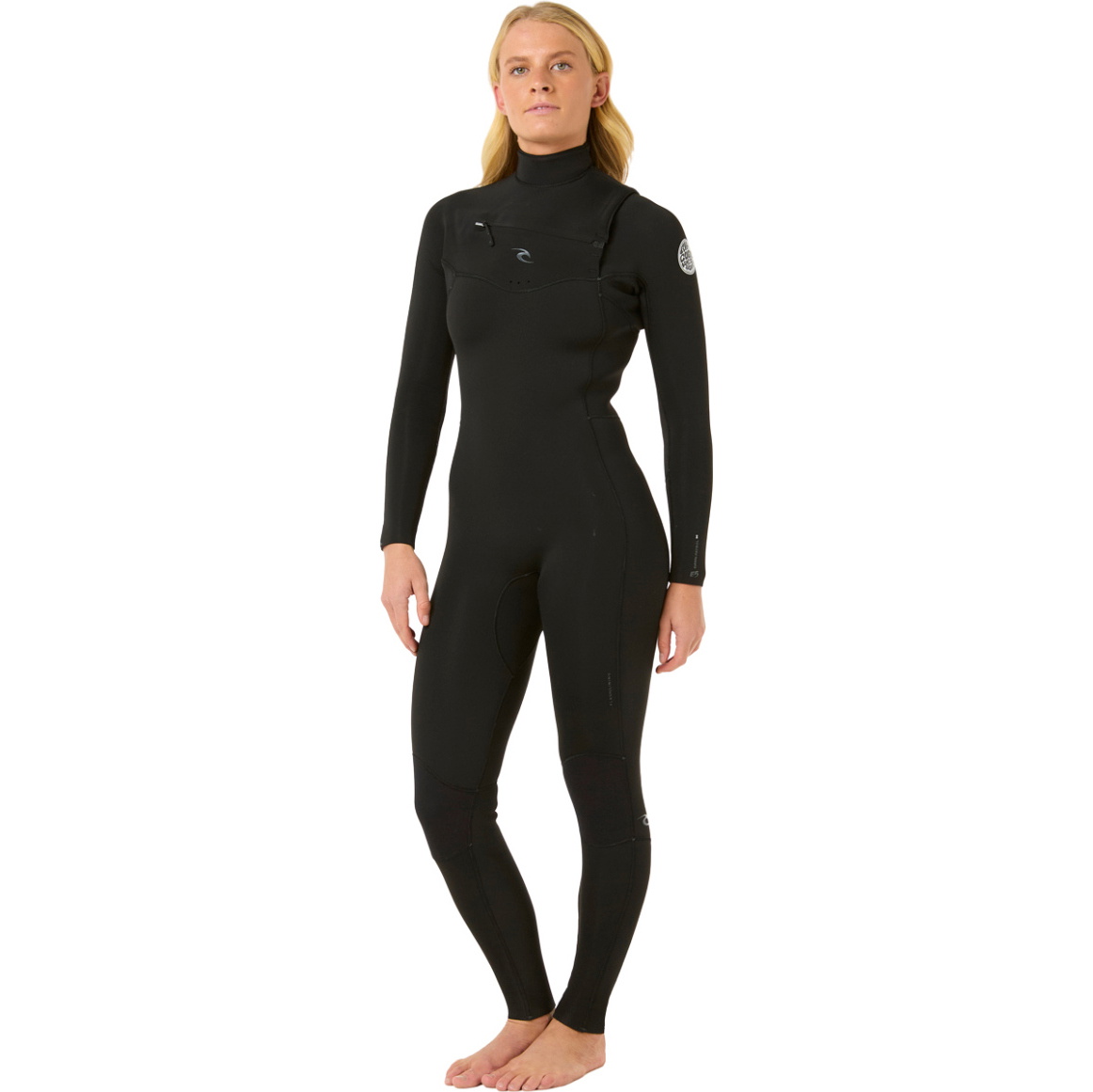 2026 Rip Curl Womens Dawn Patrol 4/3mm Chest Zip Wetsuit 160WFS -.. Black
